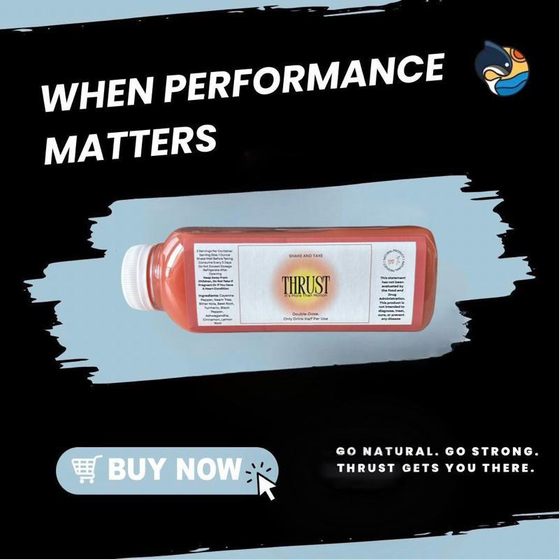 THRUST mens performance booster 16 servings, 2 month supply!